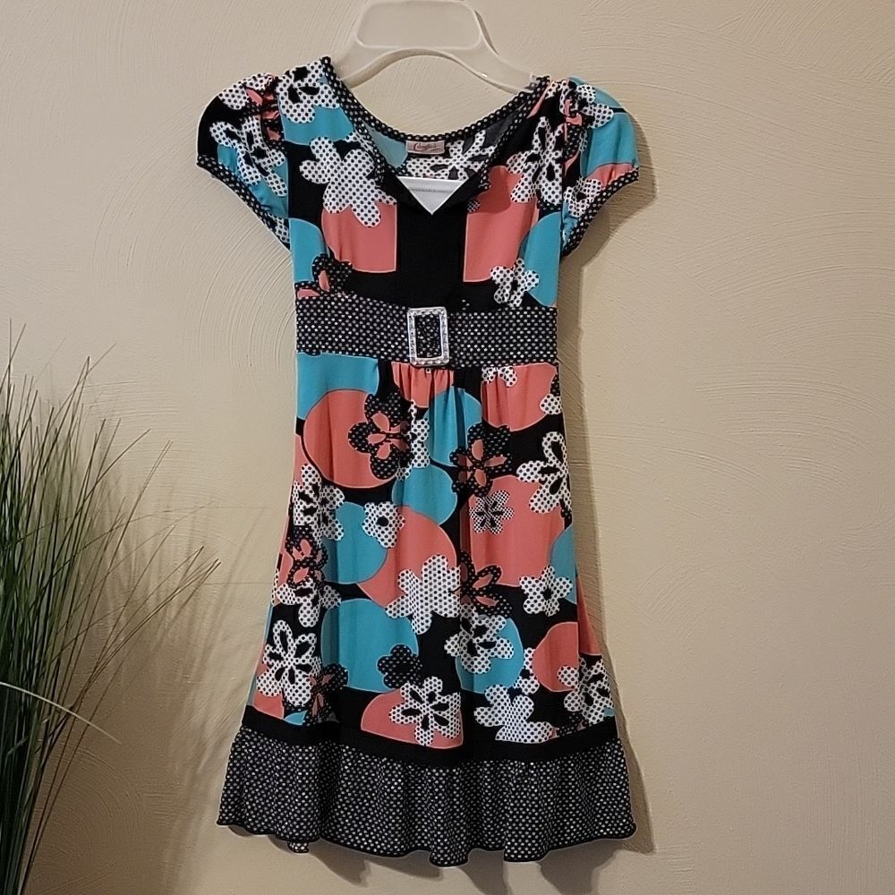 CANDIE'S FLORAL DRESS, SIZE 10